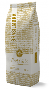 Confezione Happy Gold Brasilmoka - Caffè in grani 1000g - 500g